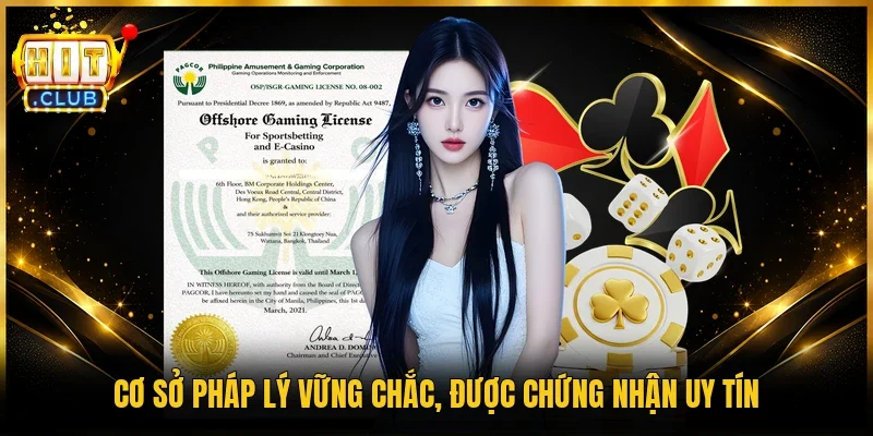 Cơ sở pháp lý vững chắc, được chứng nhận uy tín